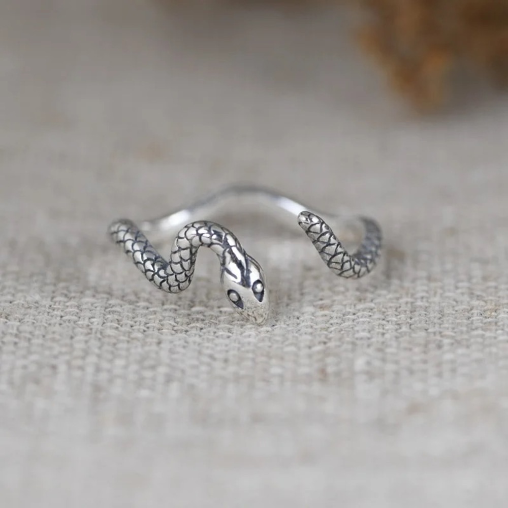 Sterling Silver Snake Ring